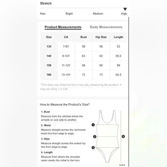 SHEIN Girls Dalmatian Print Cut-Out One Piece Swimsuit‎  160 - Picture 5 of 6